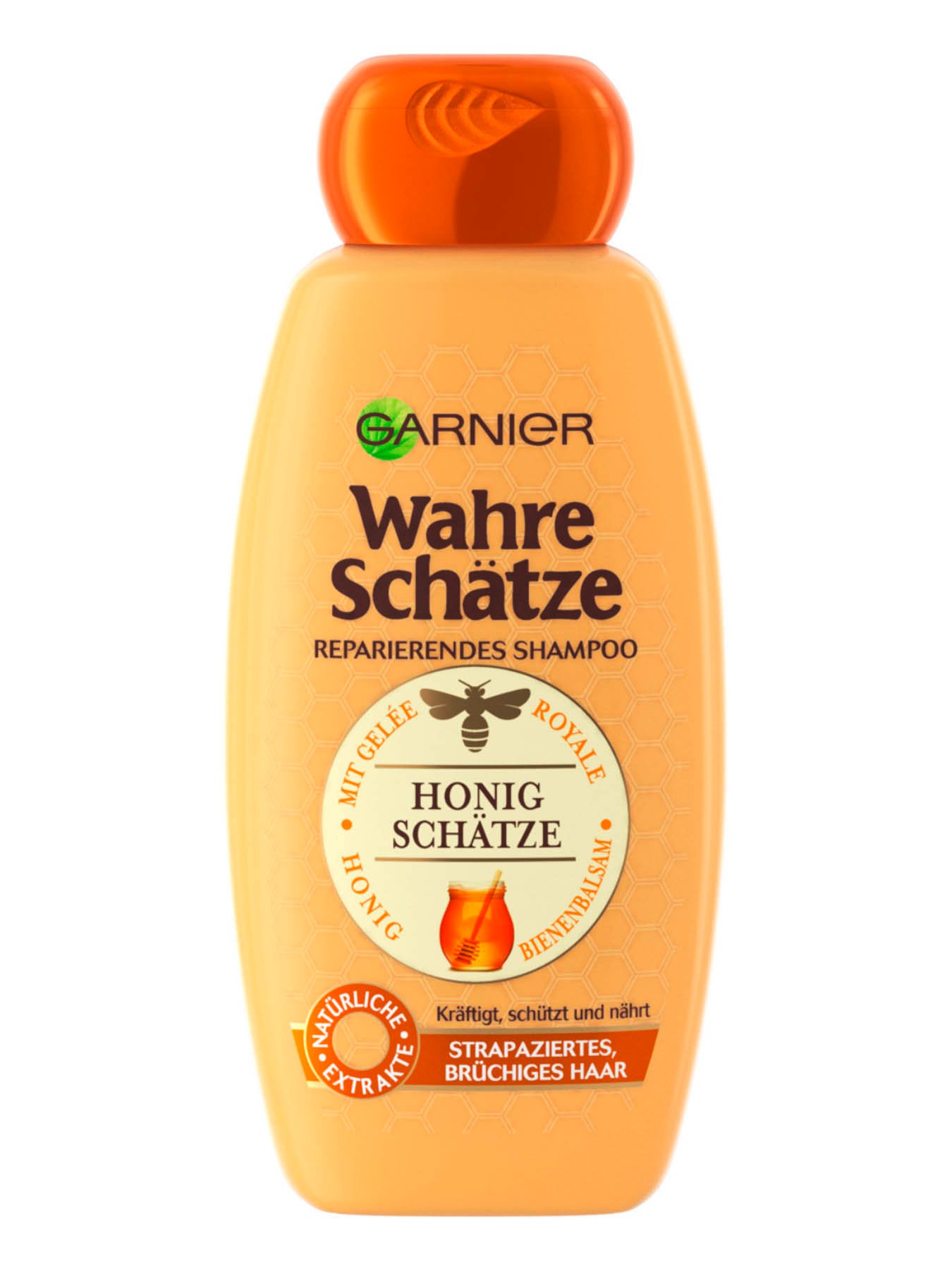 Reparierendes-Shampoo-Wahre-Schaetze-Honig-Schaetze-300ml-Vorderseite-Garnier-Deutschland-gross